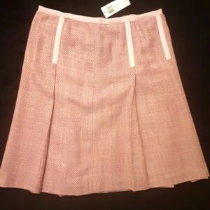 Pink Box-Pleat Skirt
